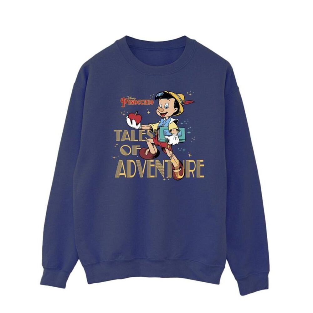 Pinocchio Mens Tales Of Adventure Sweatshirt / Navy Blue